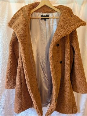 J.Crew Cozy Women's Teddy Coat in Camel - Size 20